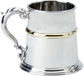 Pewter Tankard Traditional English Shape Brass Band Wide Base 1pt Engravable