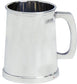 Pewter Tankard Charles II Plain Polished Finish 1pt Engravable