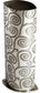 Tall 6.3 inch Pewter Bud Vase for Flowers Embossed with Tree of Life Design