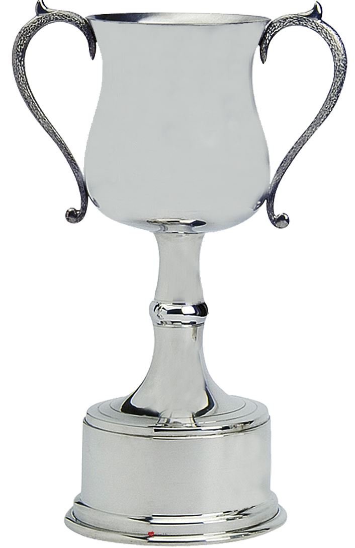 Pewter Sporting Trophy 14inch Polished Georgian Style Football, Rugby, Rowing