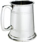 Pewter Tankard 1 Pint Broad Rim Double Lines Touchmark Perfect for Engraving