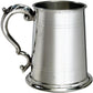 Pewter Tankard 1 Pint Plain Double Lines Antique Style Perfect for Engraving