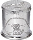 Child's Pewter Money Box Cow over the Moon Poem Embossed Around the Body