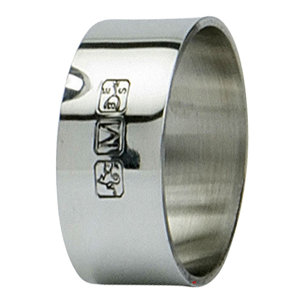 Pewter Napkin Ring Serviette Plain with Feature Touch Marks