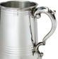 Pewter Tankard 1 Pint Worcester Lined and Grooved Handle Perfect for Engraving