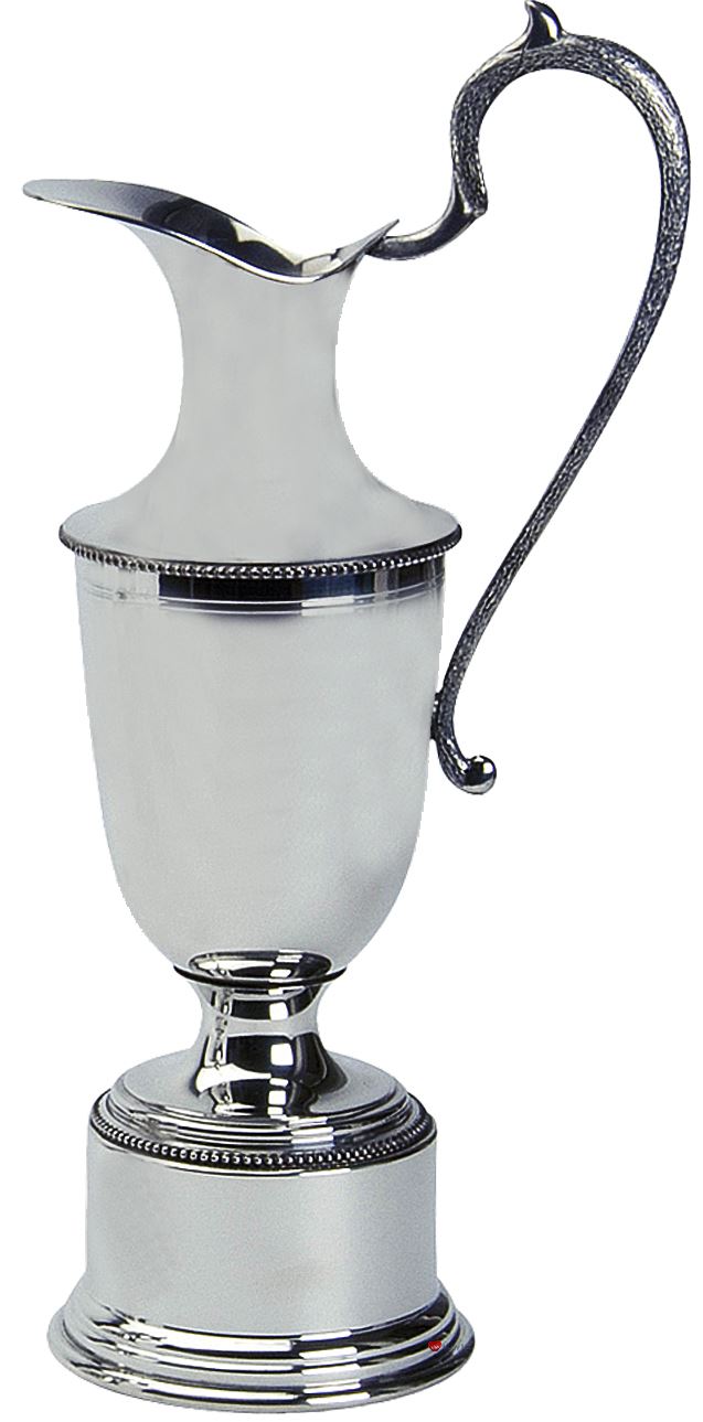 Pewter Golfing Trophy Claret Jug Polished Pewter 35.5cm Ideal for Engraving