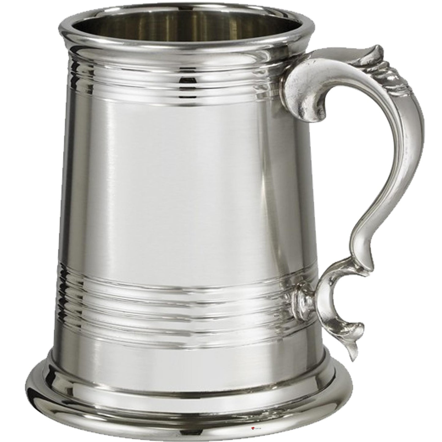 Pewter Heavy Tankard 1 Pint Worcester Deep Lined Satin Perfect for Engraving