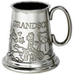 Quarter Pint Grandson Animal Christening Pewter Tankard Perfect for Engraving