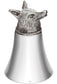 Pewter Jigger Cup Measure Stirrup Cup with Fox Head 3 oz Perfect for Engraving