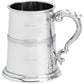 Pewter Tankard Scottish Stuart Banded Design Wide Base Polished 1pt