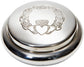 Pewter Round Trinket Box Claddagh Love and Loyalty Pattern Perfect for Engraving