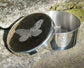 Pewter Trinket Box Single Butterfly Design Georgian Shaped Perfect for Engraving