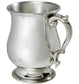 Half Pint Tankard Georgian Style Body Scroll Handle Pewter Perfect for Engraving