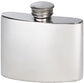 2oz Pewter Flask Kidney Shaped in Plain Polished Screw Top Perfect for Engraving