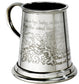 Quarter Pint Mug Rock A Bye Baby Christening Gift Pewter Tankard Scroll Handle