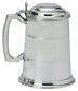 Pewter Tankard With Lid Handmade 1pt Double Lined Engravable Fine English Pewter