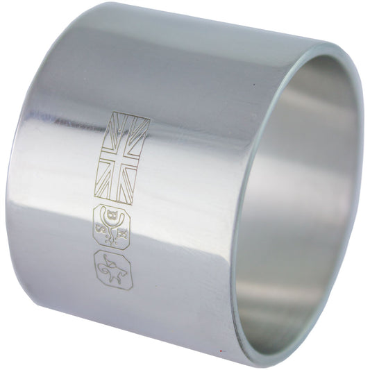 Pewter Napkin Ring Serviette Plain with Feature Touch Marks