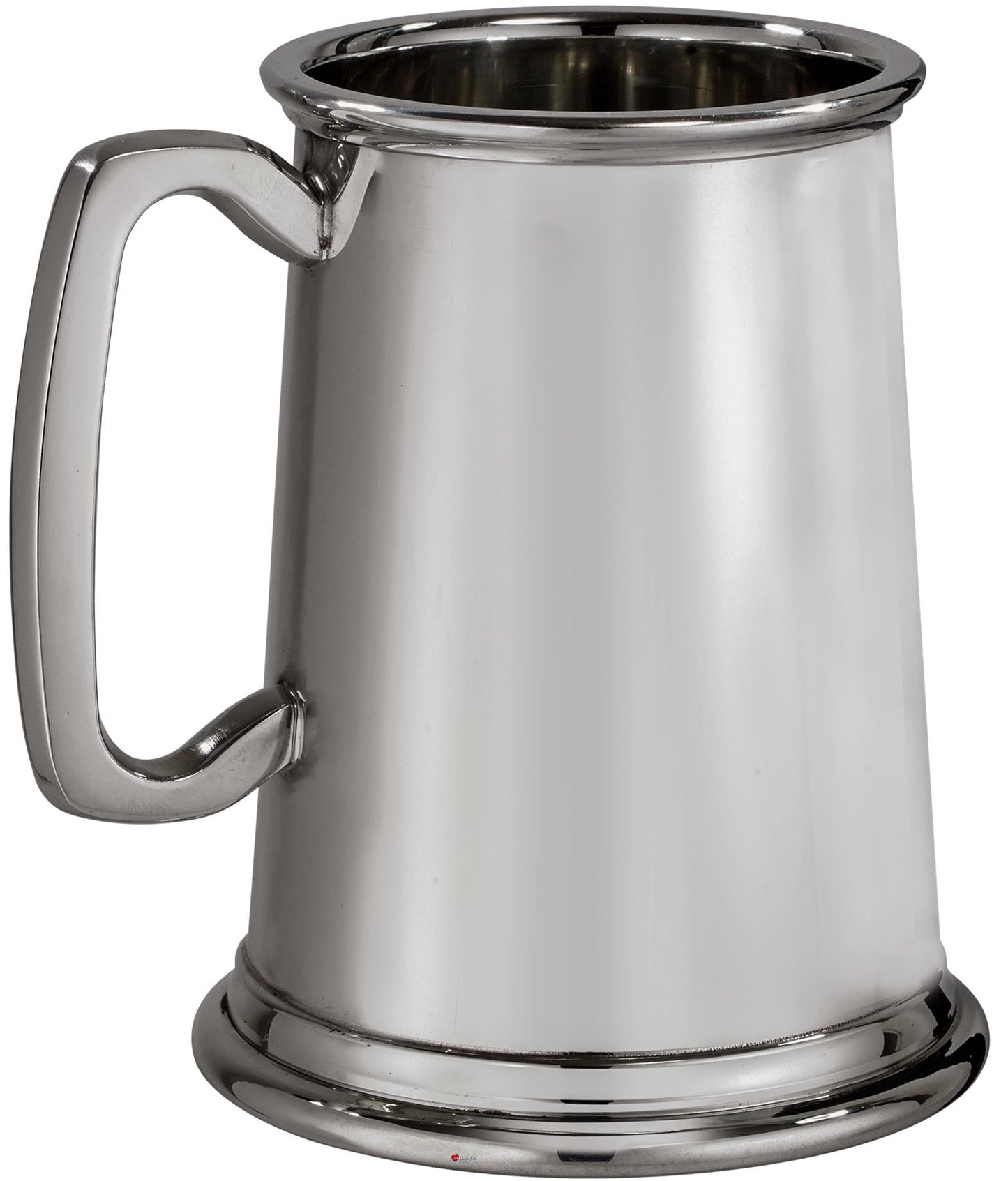 1 Pint Pewter Tankard Norfolk Design with Squared Handle Perfect for Engraving