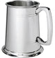 Pewter Beaker 1 Pint Tulip Polished with Satin Rim Tankard Perfect for Engraving