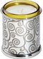 Tree of Life Design Pewter Candle Holder Votive Comes with Candle Bright Finish