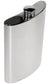 10oz Pewter Flask Kidney Shaped in Plain Polished Screw Perfect for Engraving