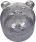 Child's Bear Trinket Box in Pewter Bear Head on Lid and Secret Paw Prints Inside