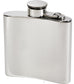 4oz Pewter Flask Kidney Shaped in Plain Polished Screw Top Perfect for Engraving