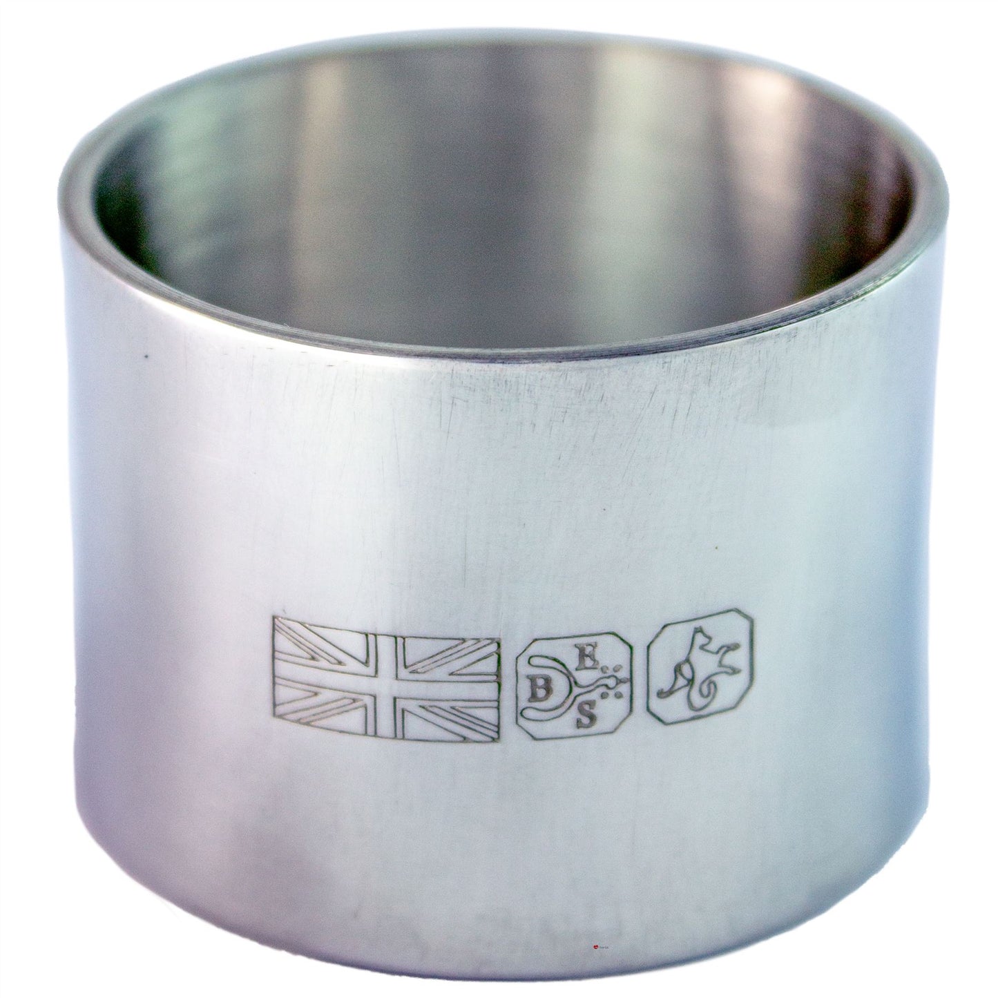 Pewter Napkin Ring Serviette Plain with Feature Touch Marks