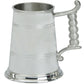 Pewter Tankard Handmade 1pt Double Lined Rope Handle Engravable