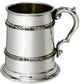 Tankard Half Pint Double Celtic Band Georgian Style Handle Perfect for Engraving