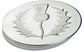 Embossed with Scottish Thistle on Lid 90mm Large Pewter Trinket Box