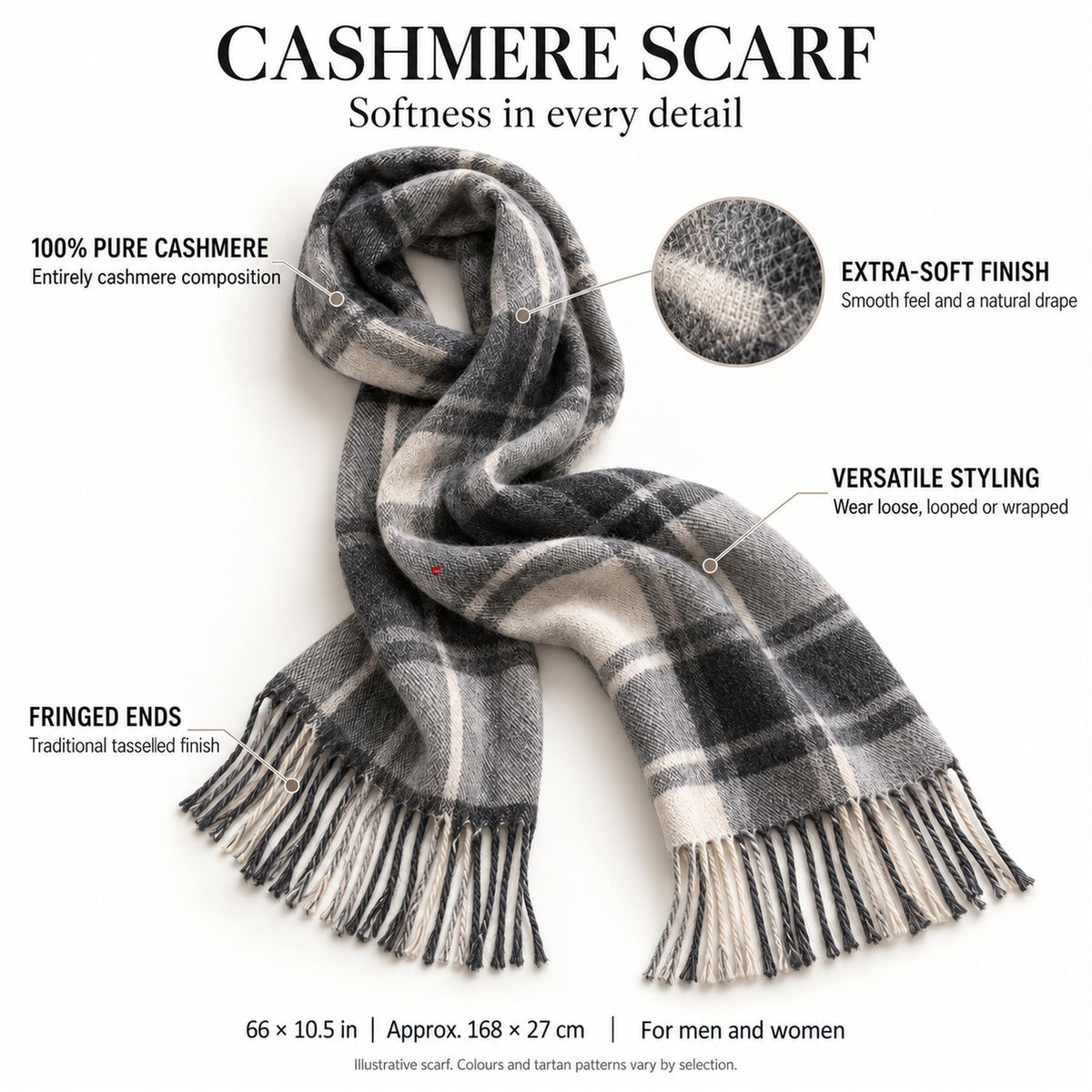 Cashmere Clan Scarf Anderson Modern