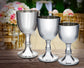 Pewter Red Wine Goblet 450ml Bright Polished Finish Perfect for Engraving