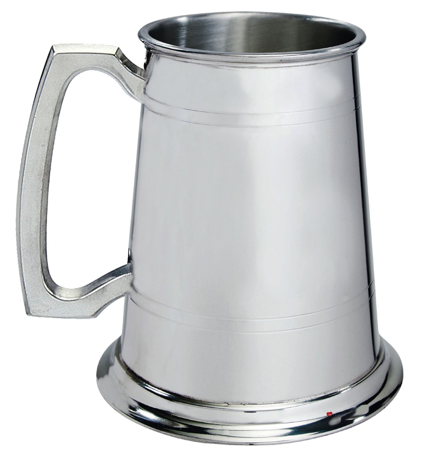 Pewter Tankard Handmade 1pt Double Lined Engravable Fine English Pewter