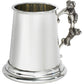 Quarter Pint Baby Christening Pewter Tankard Bear Handle Perfect for Engraving