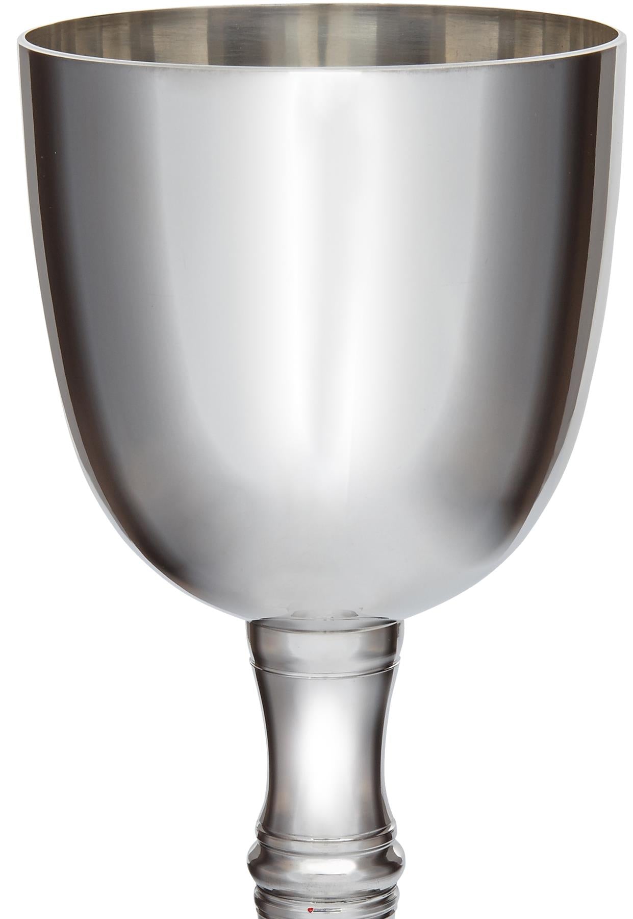 Pewter Red Wine Goblet 450ml Bright Polished Finish Perfect for Engraving