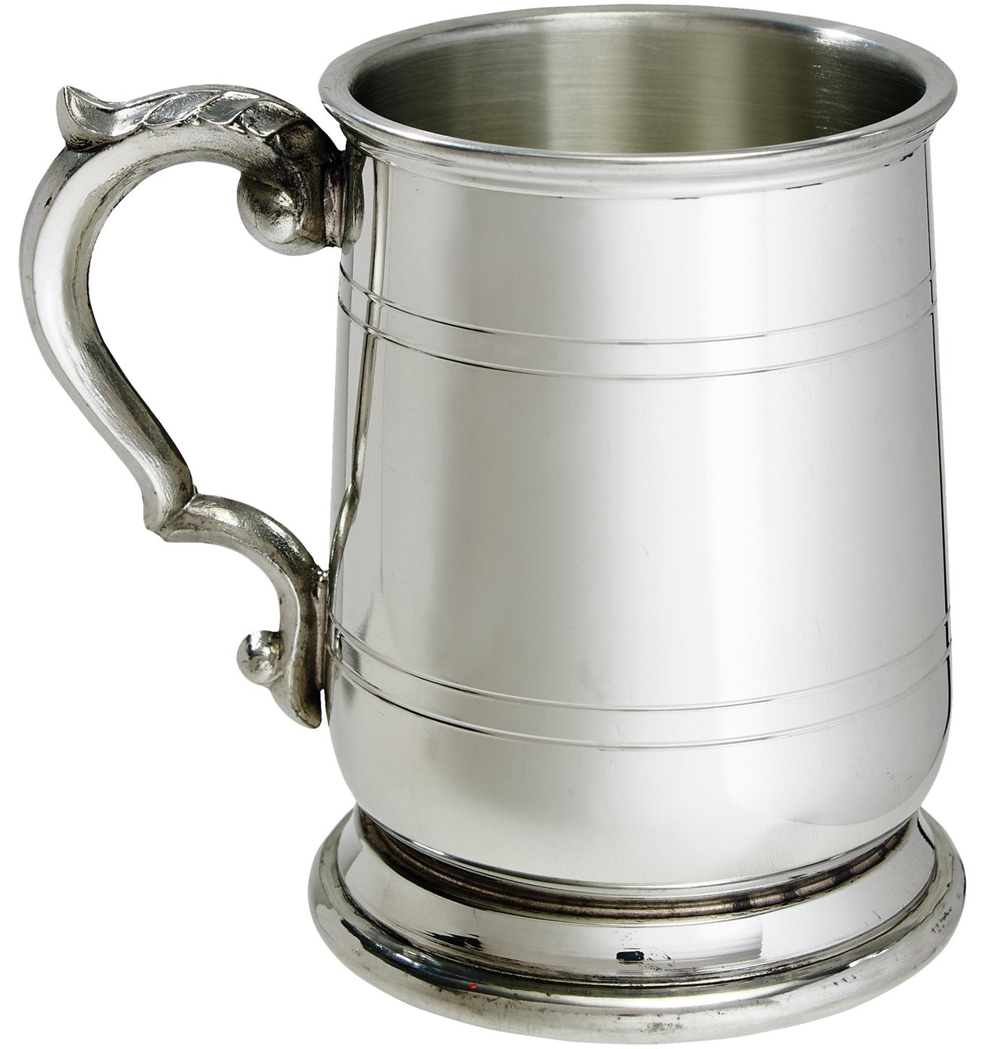 Half Pint Tankard Jacobean Style Double Line Scroll Handle Perfect for Engraving