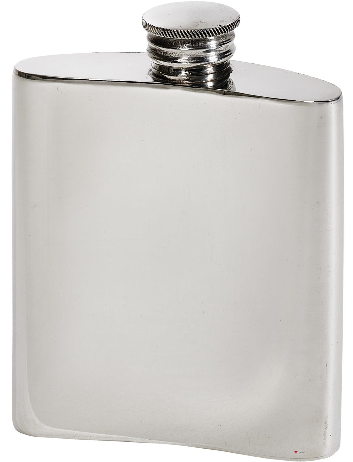 6oz Hip Flask with Tree of Life Tree Design Polished Screw Perfect for Engraving