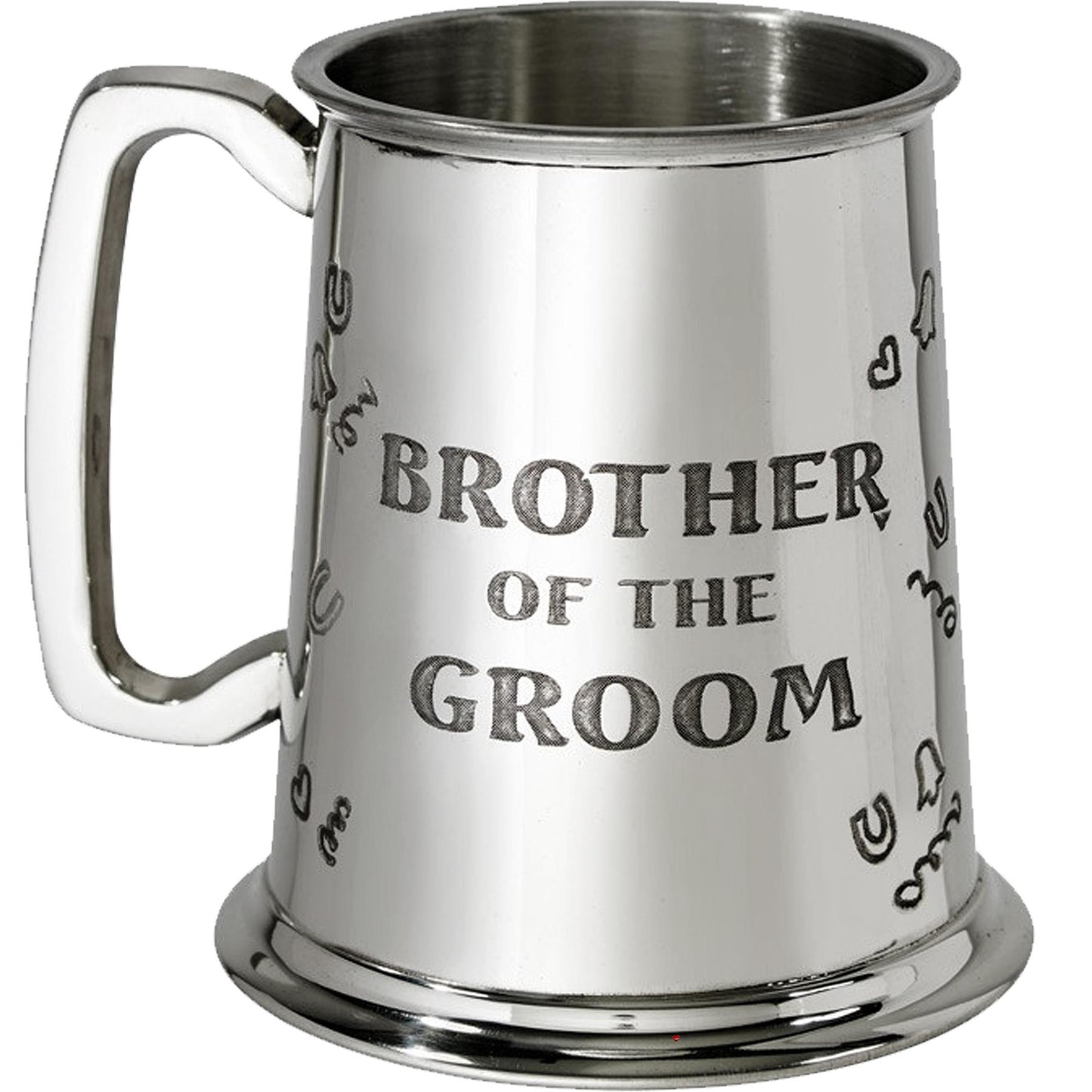 Pewter Tankard 1 Pint Brother of the Groom Wedding Gift Perfect for Engraving