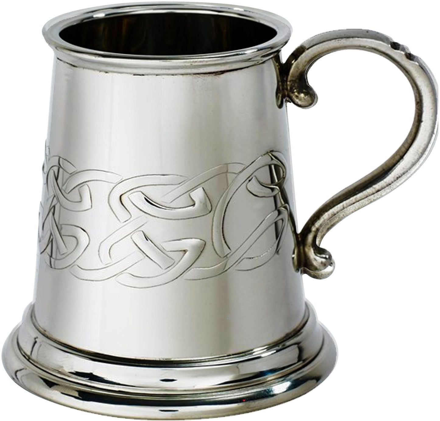 Child's Quarter Pint Christening Mug Pewter Tankard Handle Perfect for Engraving