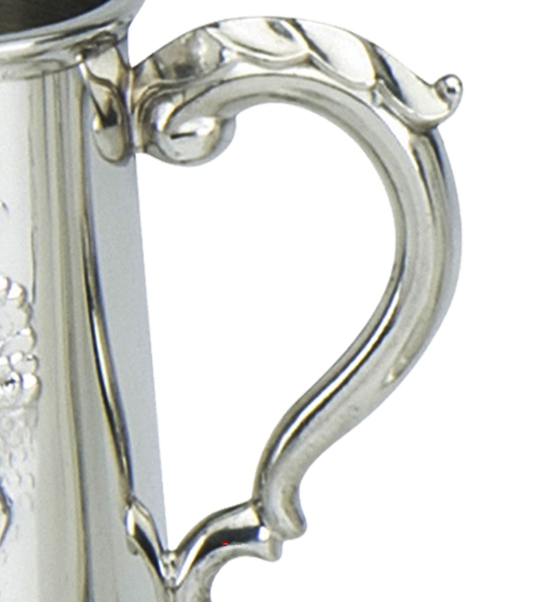 Pewter Tankard Handmade Embossed Racing Horse Head Ornate Handle Ideal Gift