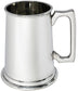 Pewter 2 Pint Tankard Giant Straight Style Square Handle Perfect for Engraving