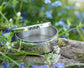 8cm Trinket Box Round Plain Pewter Lid and Base Bright Perfect for Engraving