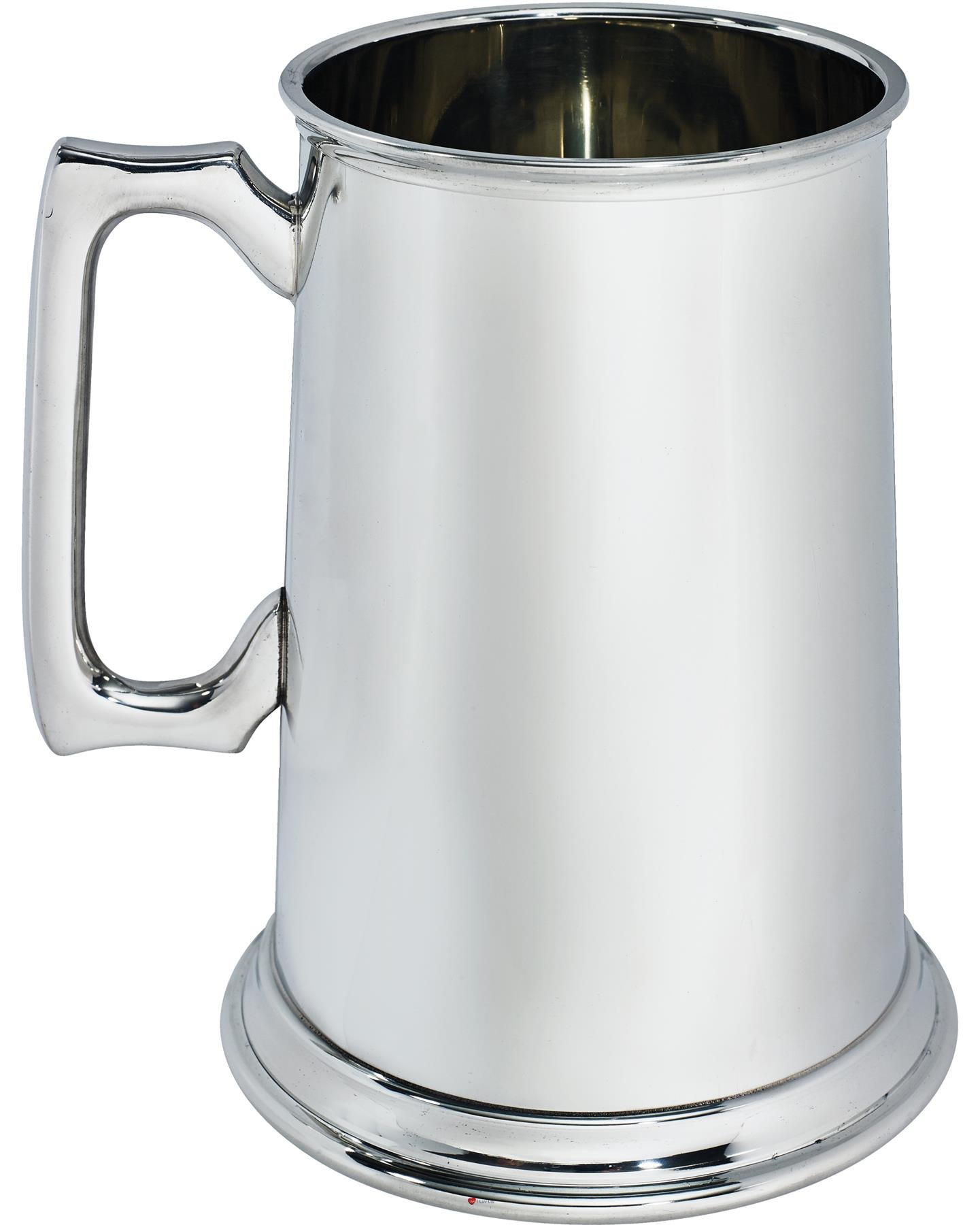 Pewter 3 Pint Tankard Giant Straight Style Square Handle Perfect for Engraving