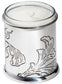 Candle Votive Holder Embossed with Acanthus Plant Design Pewter Come with Candle