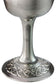 Pewter Chalice Wine Goblet 5" 6" Flared Lip Celtic Band Ornate Base