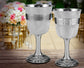 Stemmed Medieval Pewter Goblets Presentation Boxed Ideal Wedding Gift