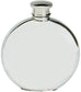 Pewter Hip Flask Golfing Picture Scene Round Shape Engravable 6oz Screw Top