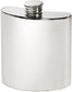 4oz Pewter Flask Kidney Shaped in Plain Polished Screw Top Perfect for Engraving