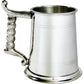 Pewter Tankard 1 Pint Plain Double Lines Rope Handle Perfect for Engraving